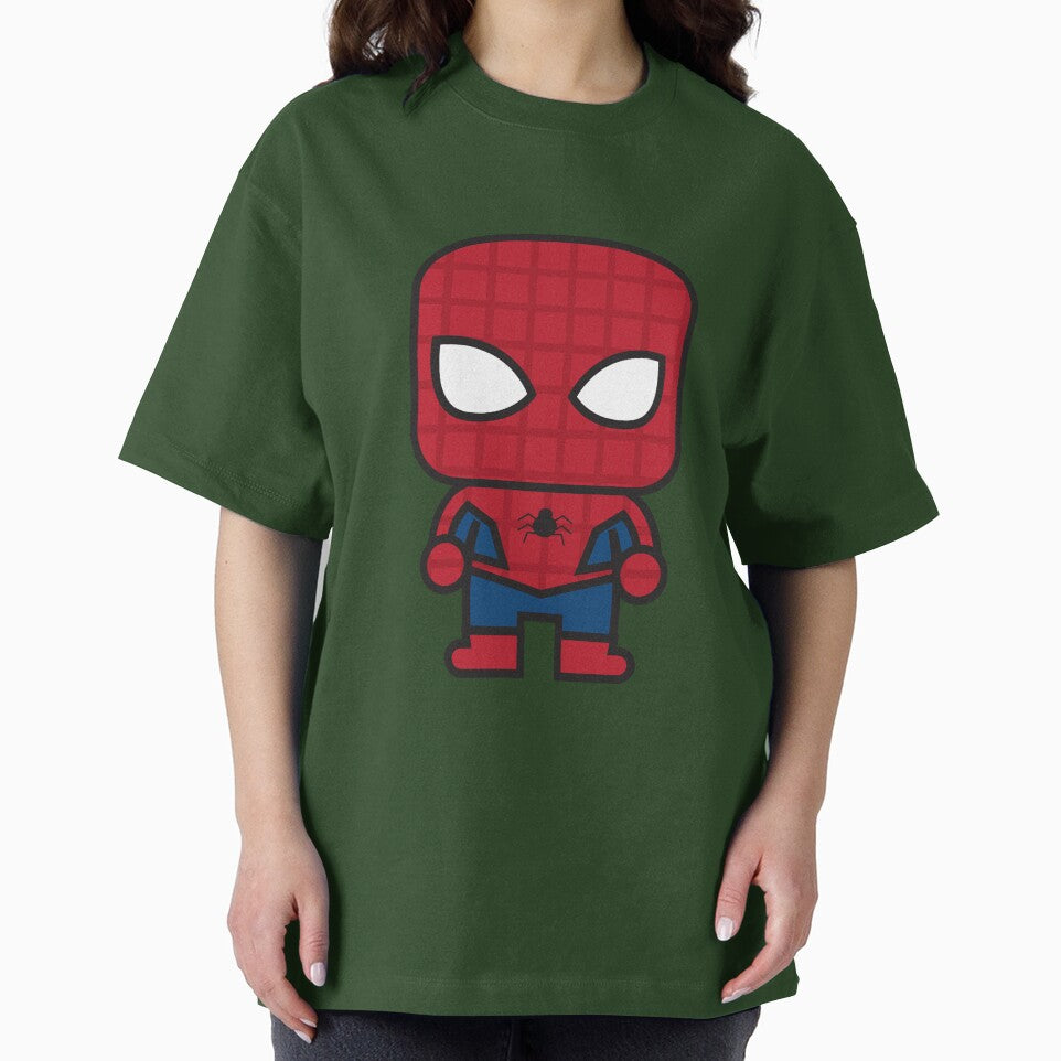 Cute Web Hero Chibi ¨C Kawaii Masked Superhero Cartoon | Minimal Comic Style Design