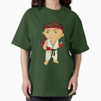 Cute Chibi Street Fighter Martial Artist Sticker | Kawaii Fighting Game Character