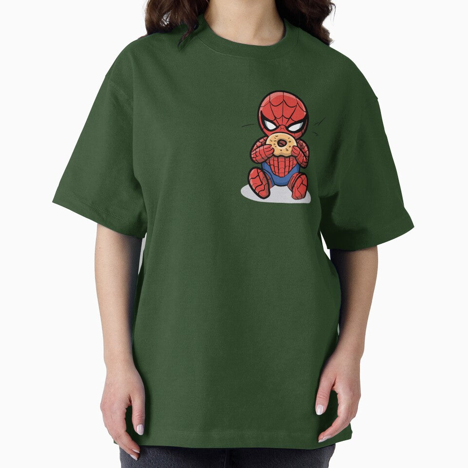 Baby Spider Bagel Break - Trendy Hilarious Comic Spider Art Eating Food Meme Cartoon Costume