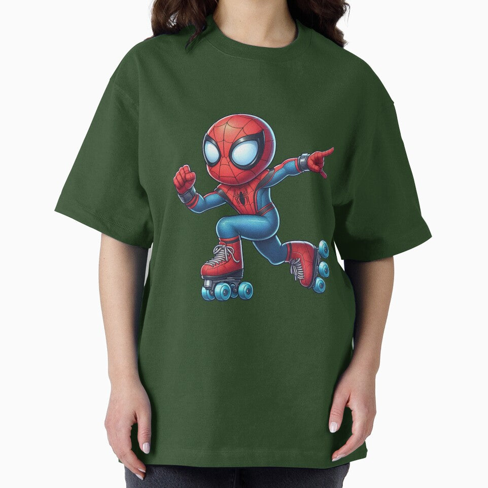 Spider-Man Roller Skating Fun Retro Aesthetic