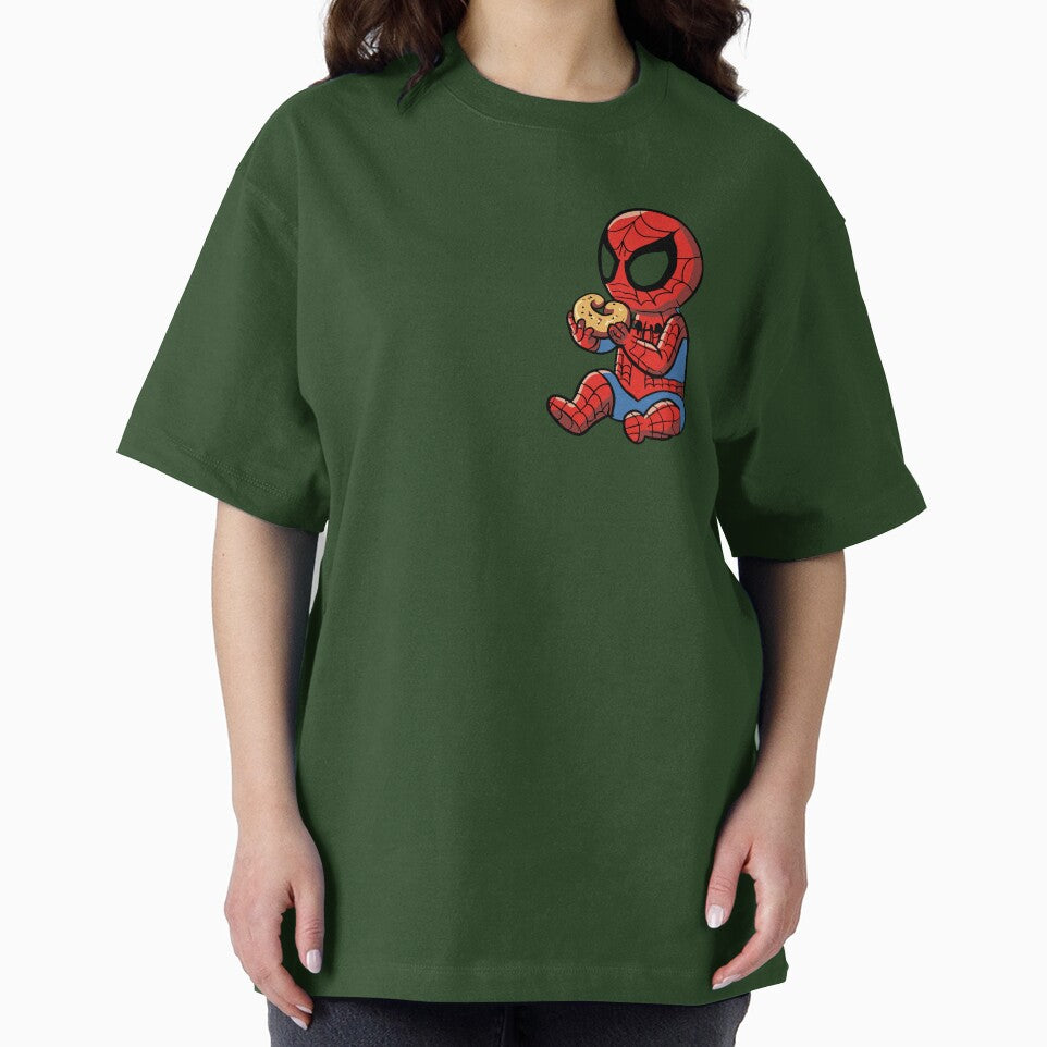 Baby Spider Bagel Break - Trendy Hilarious Comic Spider Art Eating Food Meme Cartoon Costume