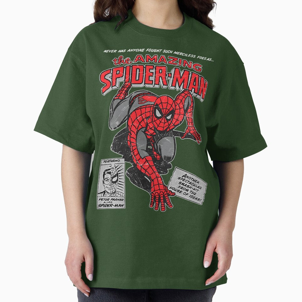 Amazing Web Hero Vintage Comic Style Action Superhero Retro