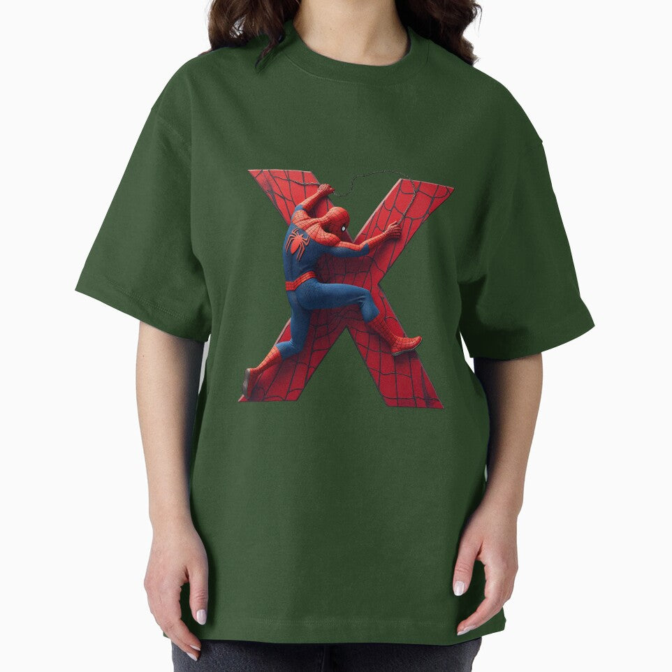 Spiderman Monogram Letter X