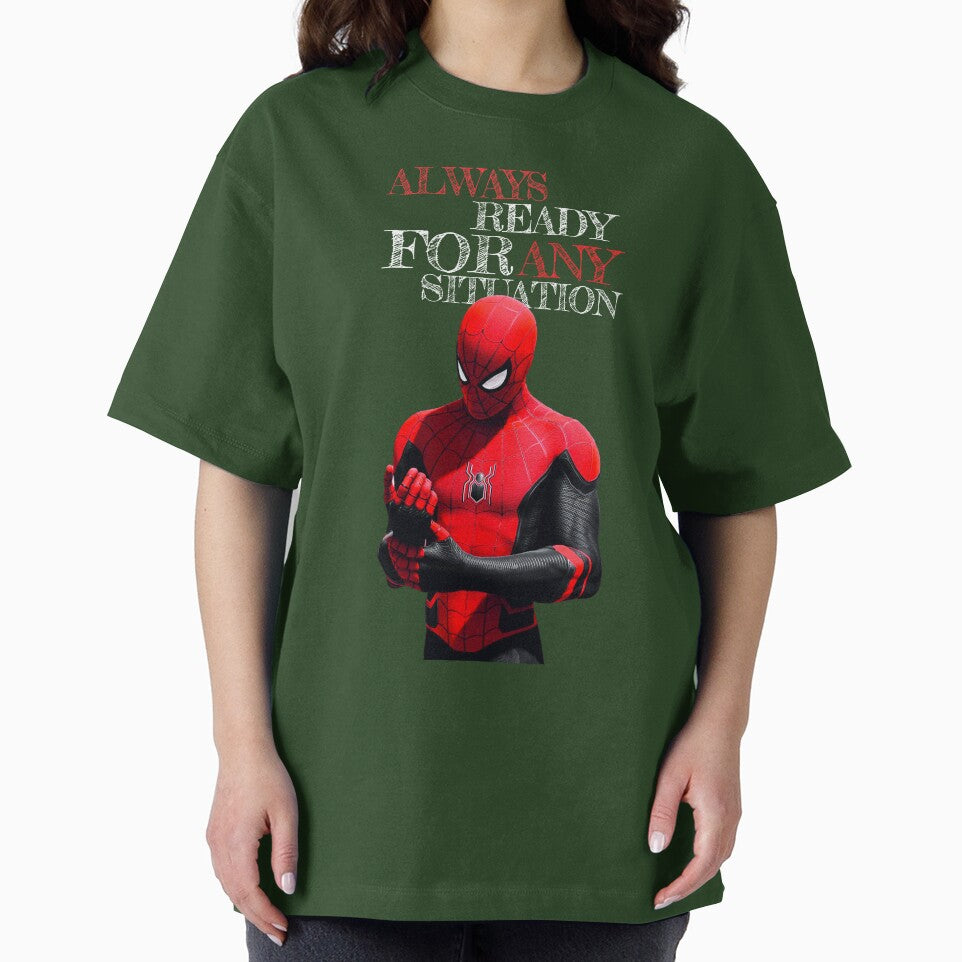 Always Ready For Any Situation Superhero Spider Action graphic Sticker
