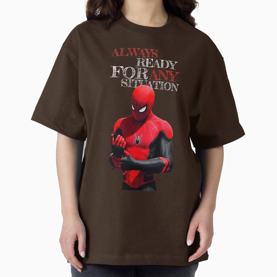 Always Ready For Any Situation Superhero Spider Action graphic Sticker