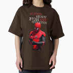 Always Ready For Any Situation Superhero Spider Action graphic Sticker