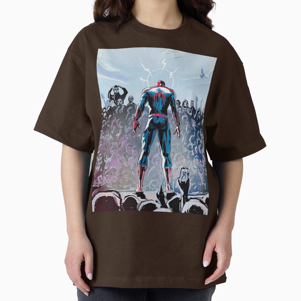 Spider-Man Brand New Day Heroic Crowd Comic Art
