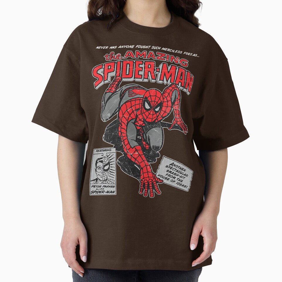 Amazing Web Hero Vintage Comic Style Action Superhero Retro Classic T Shirt