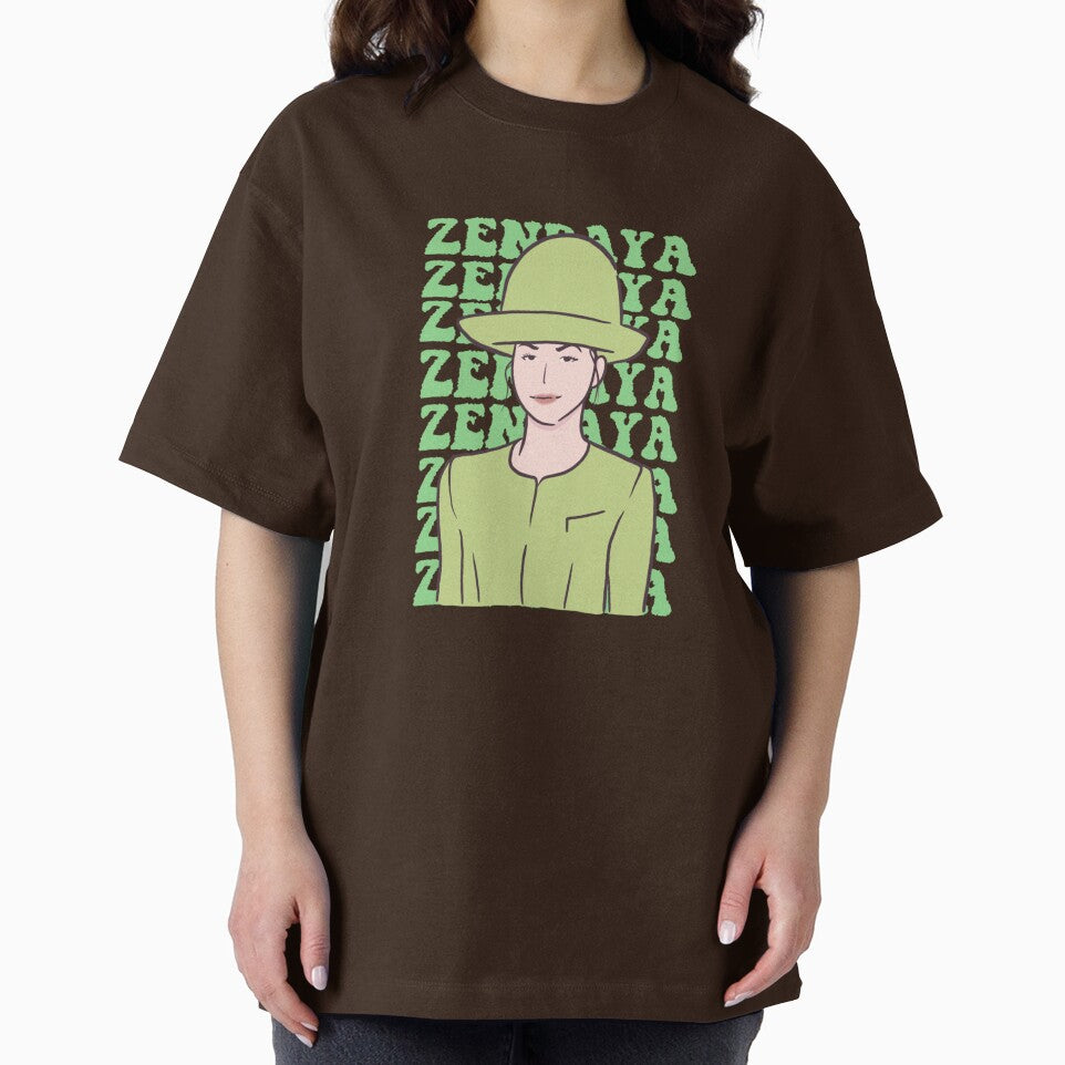 Zendaya Theory Green Lettering
