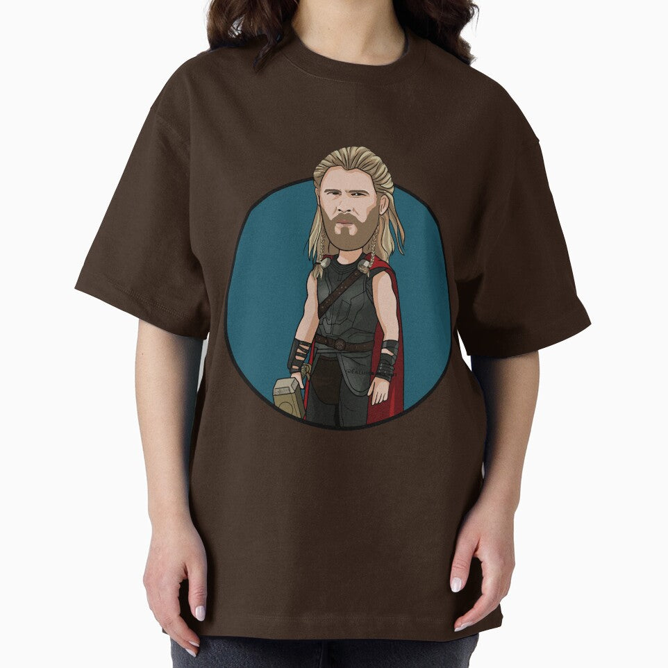 Thunder God Warrior Cartoon Character | Mythology Inspired Hero Fan Art | Thor