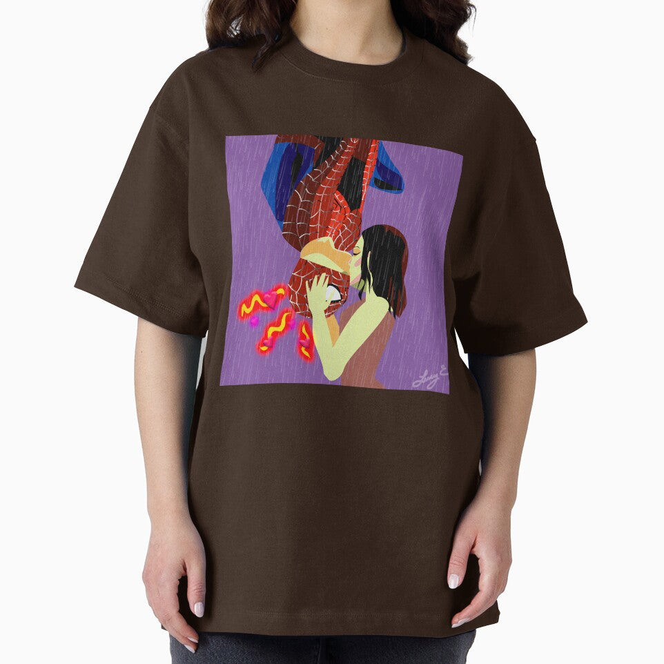 VALENTINES SPIDEY KISS PURPLE BACKGROUND