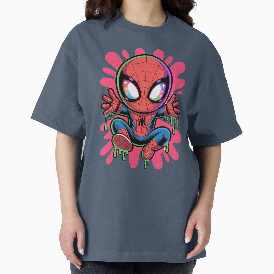 Neon Drip Spider Hero ¨C Cute Kawaii Street Art Style