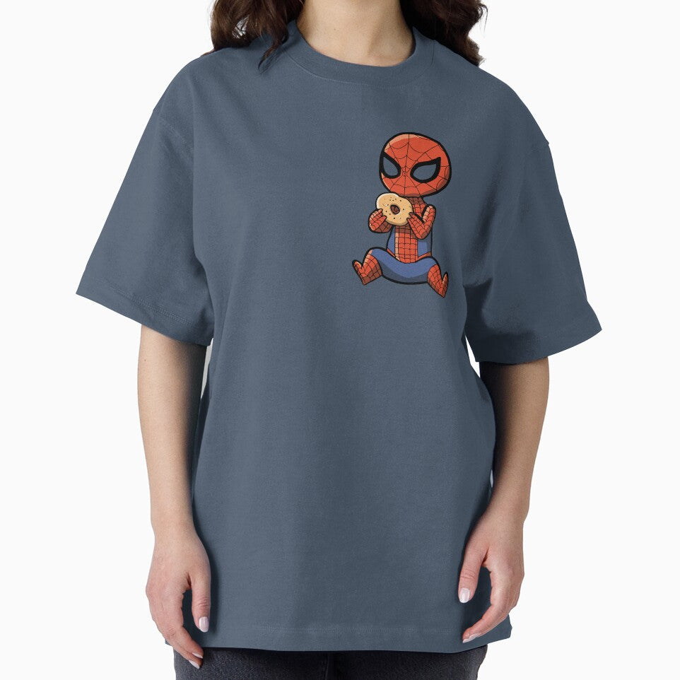 Baby Spider Bagel Break - Trendy Hilarious Comic Spider Art Eating Food Meme Cartoon Costume