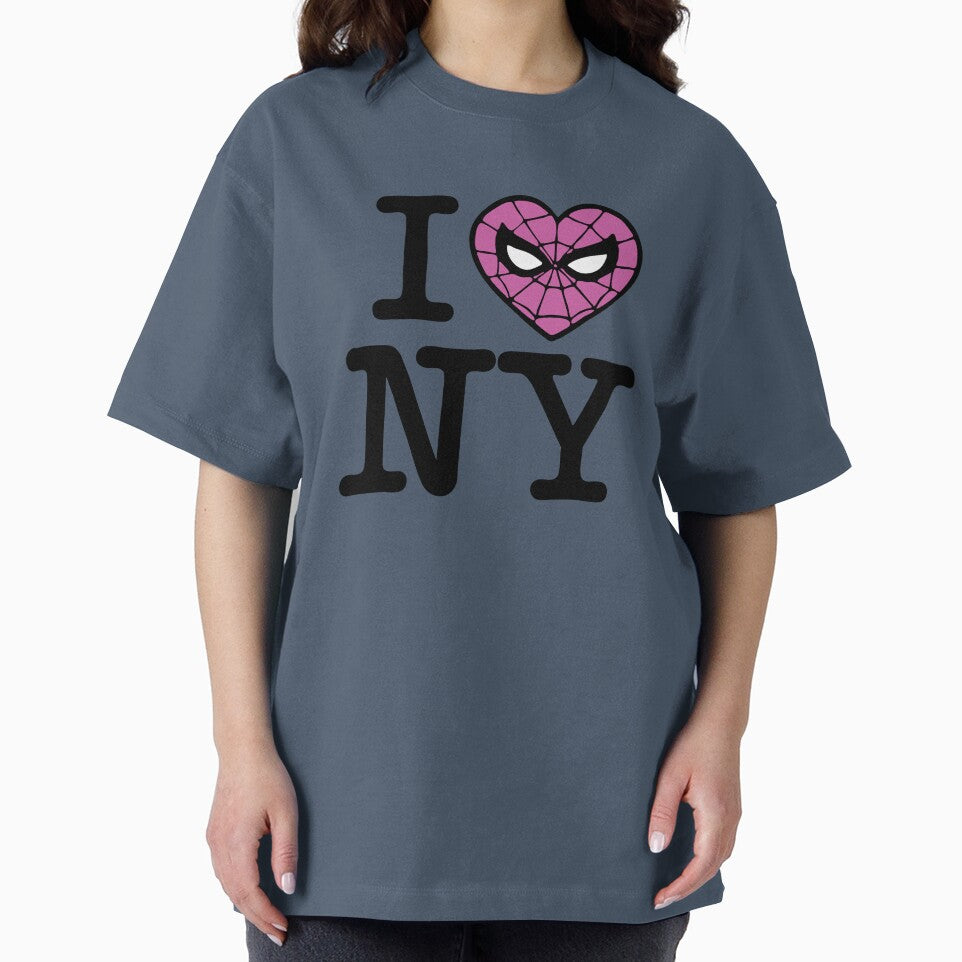I Love New York Spiderman Pink | Marvel Comic Design T-Shirt