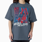 Vintage Hanging Superhero Comic Graphic Shirt