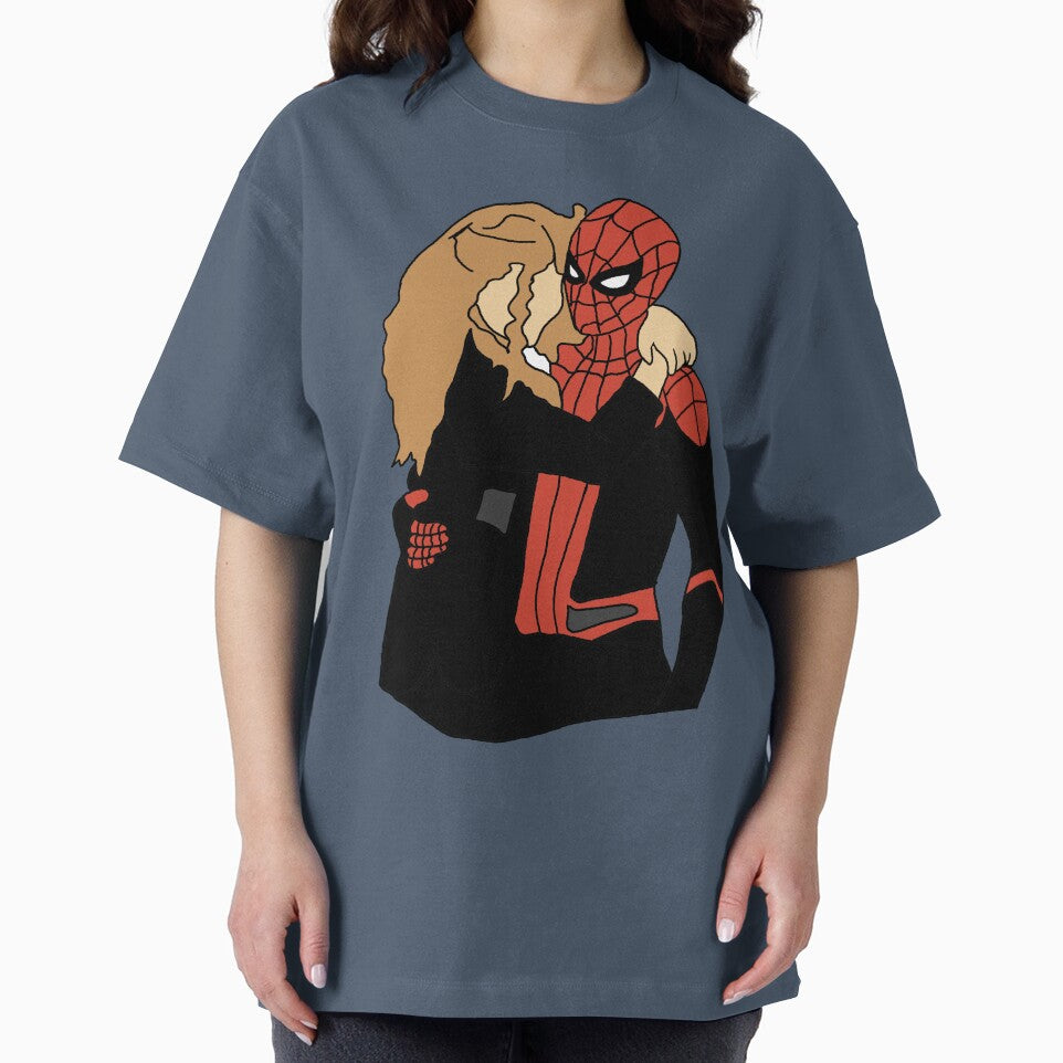 Tom Holland Zendaya Spider-Man Romance Couple Fan Art | Peter Parker & MJ Fan Art T-Shirt, Hoodie, Sticker, Tote Bag