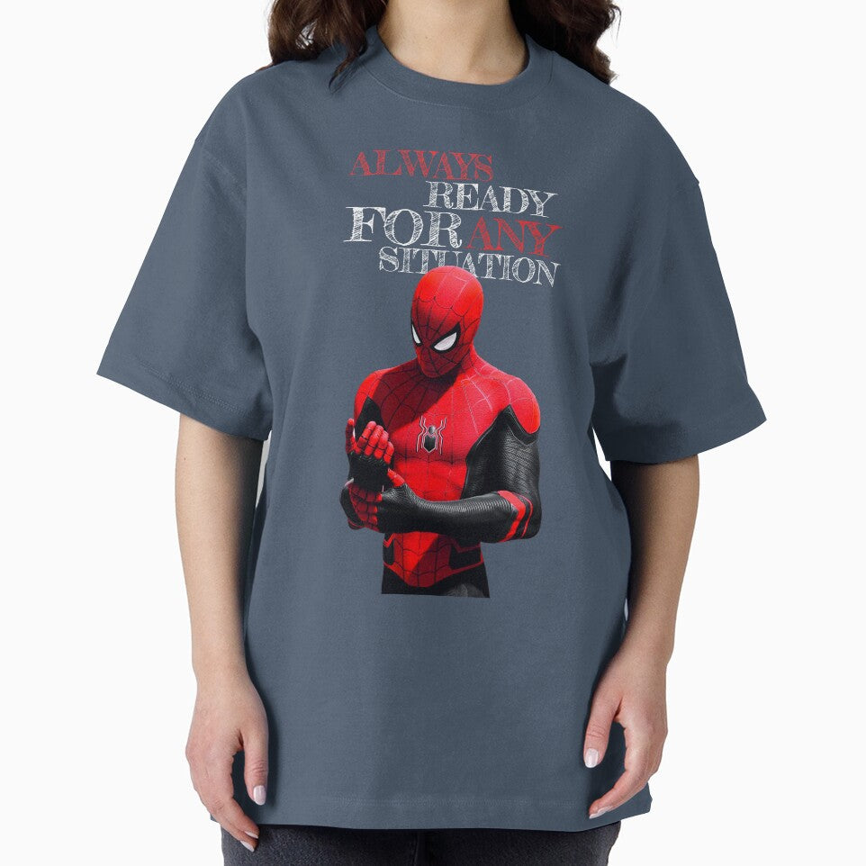 Always Ready For Any Situation Superhero Spider Action graphic Sticker