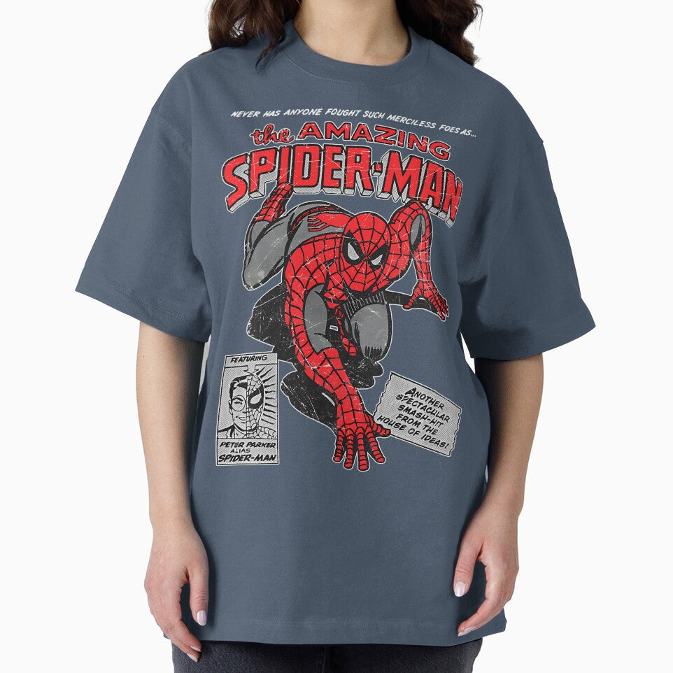 Amazing Web Hero Vintage Comic Style Action Superhero Retro