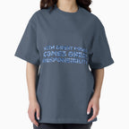 "With Great Power Comes Great Responsibilty" Inspirational Quote Blue Triangular Mosaic Design