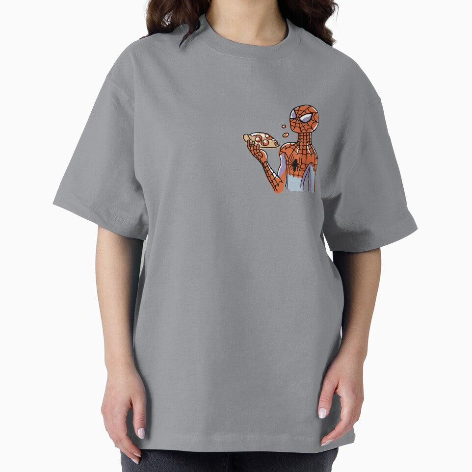 Spidey Munching Pizza - Trendy Hilarious Comic Spider Art Eating Food Meme Cartoon Costume