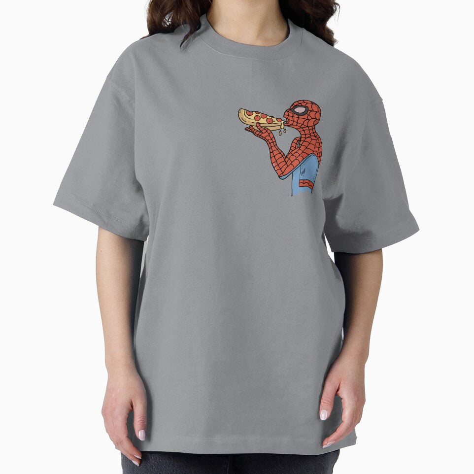 Spidey Munching Pizza - Trendy Hilarious Comic Spider Art Eating Food Meme Cartoon Costume