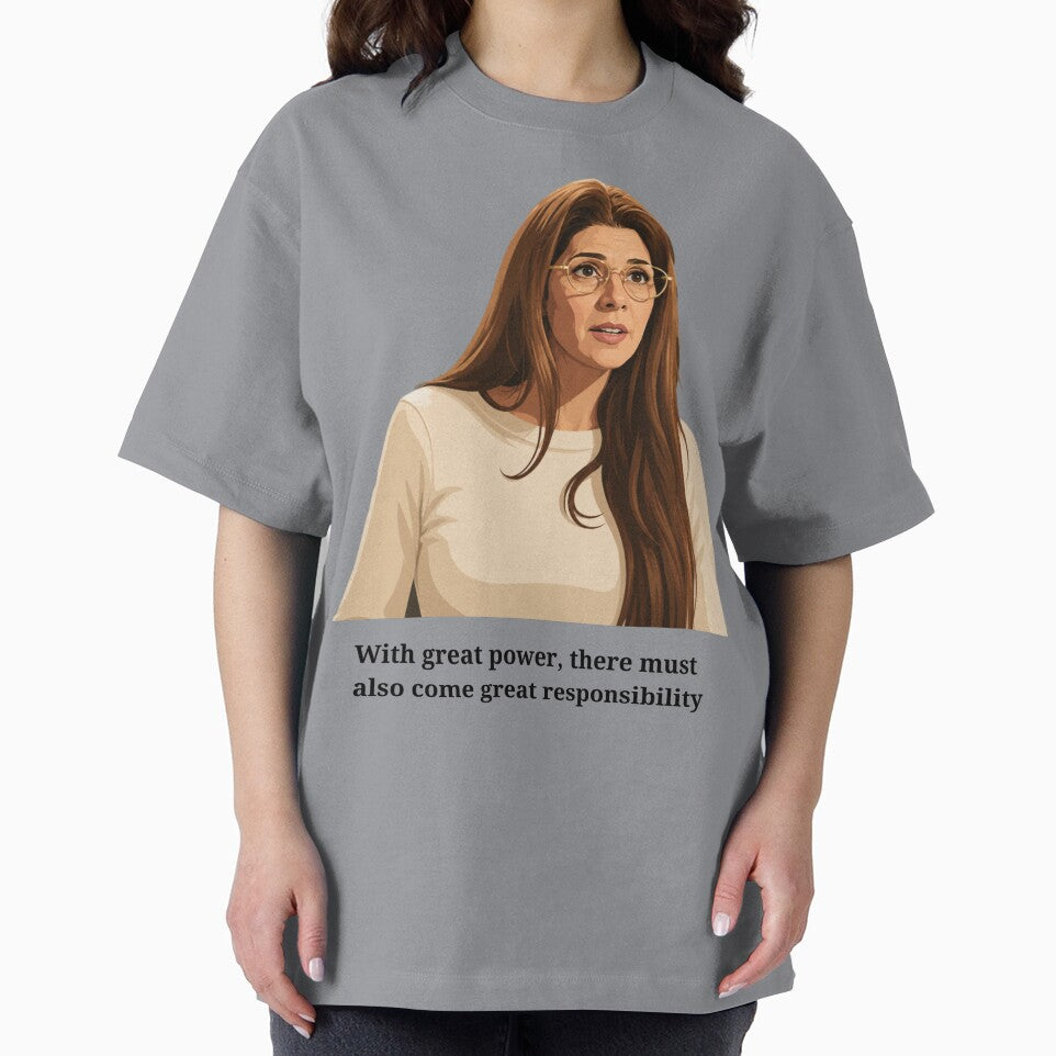 Aunt May spiderman inspired vector art | Inspirational Responsibility Typography | Comic Inspired Design