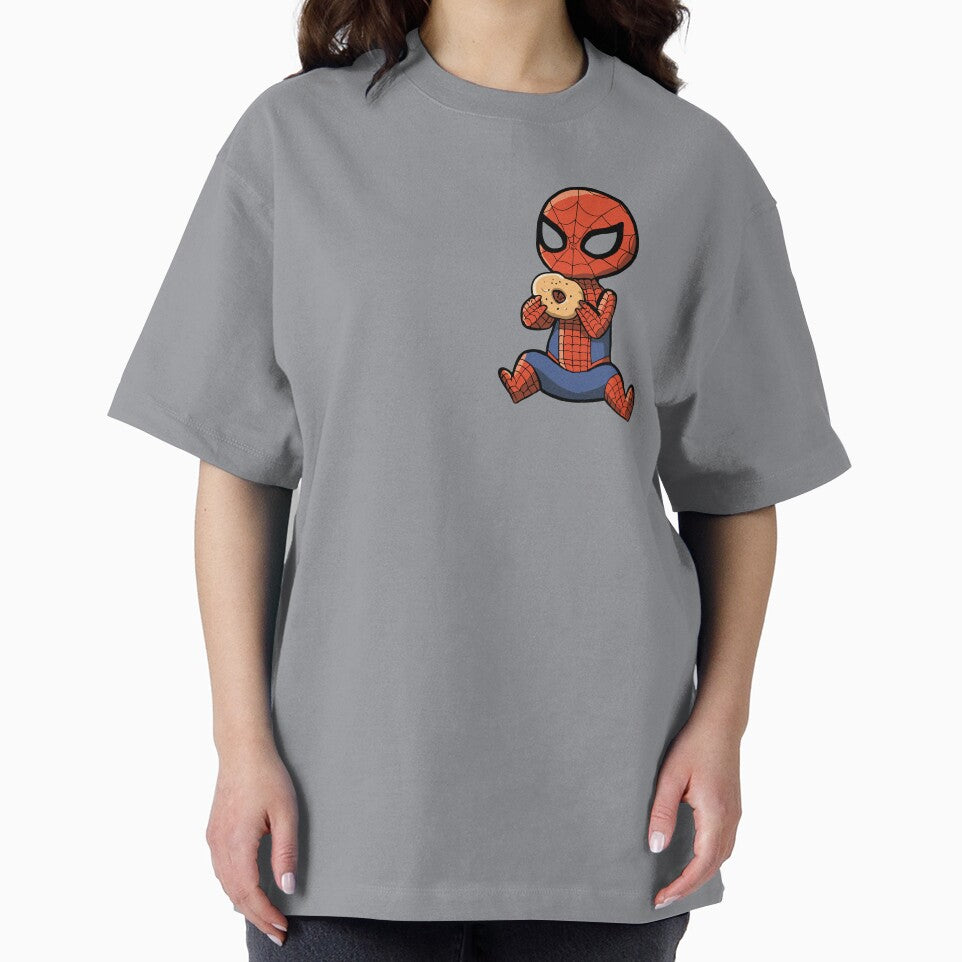 Baby Spider Bagel Break - Trendy Hilarious Comic Spider Art Eating Food Meme Cartoon Costume