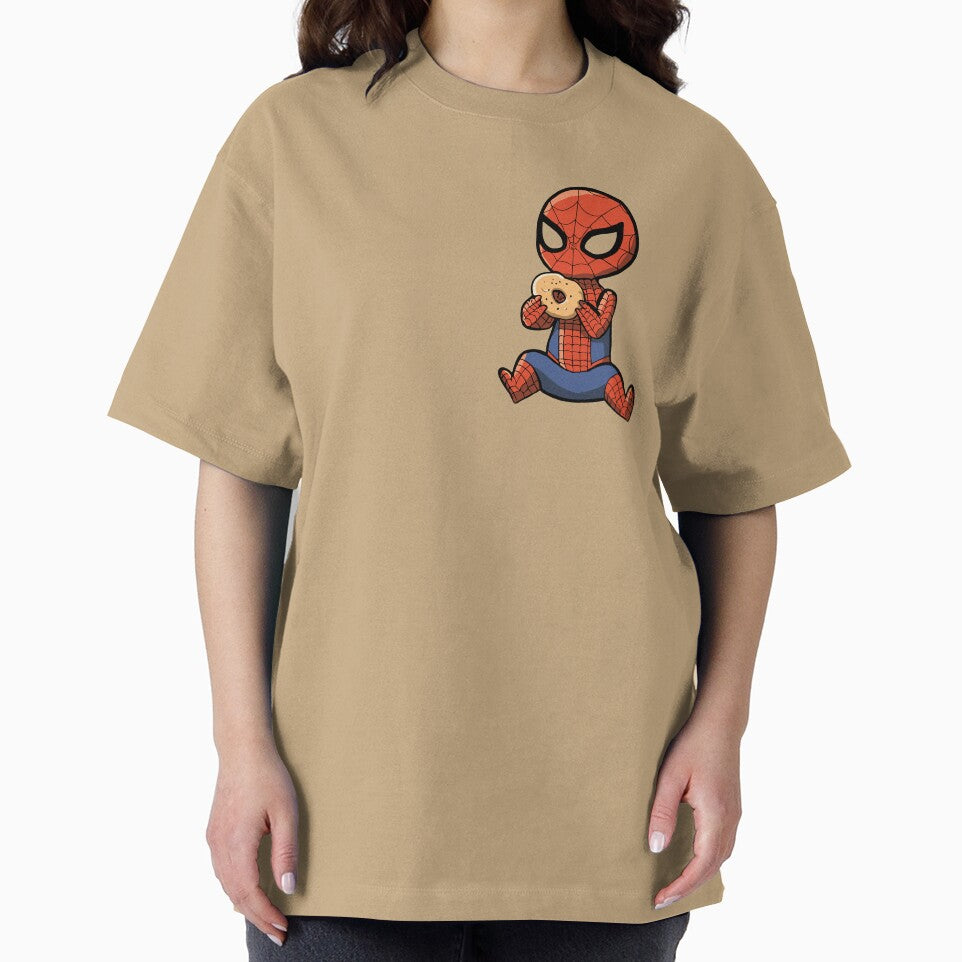 Baby Spider Bagel Break - Trendy Hilarious Comic Spider Art Eating Food Meme Cartoon Costume