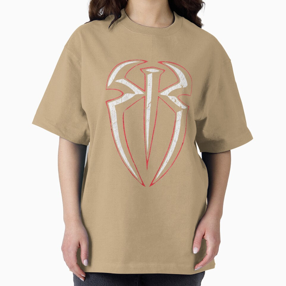 Roman Reigns Red Black Spider Distressed Logo