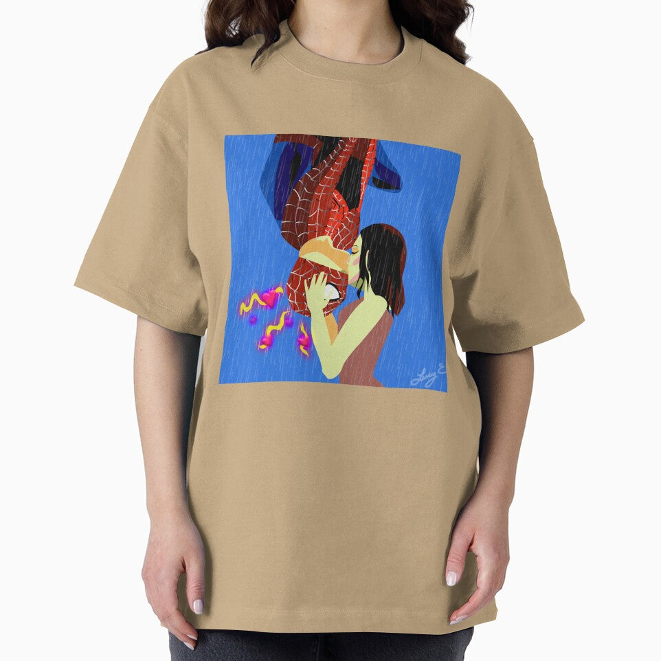 VALENTINES SPIDEY KISS BLUE BACKGROUND