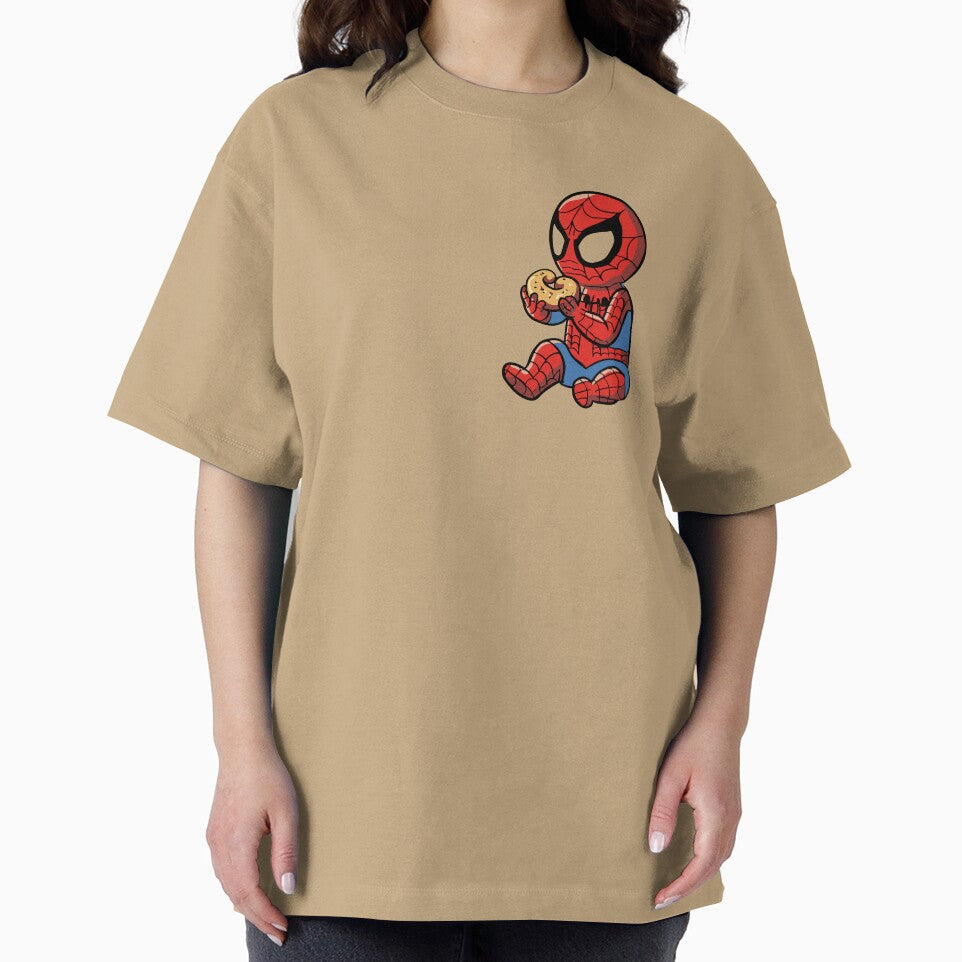Baby Spider Bagel Break - Trendy Hilarious Comic Spider Art Eating Food Meme Cartoon Costume