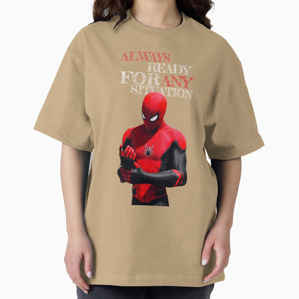 Always Ready For Any Situation Superhero Spider Action graphic Sticker