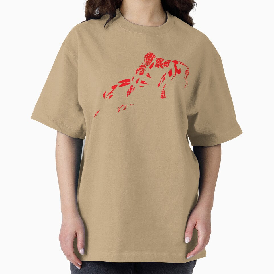 Minimalist Web Hero Silhouette Shirt, Vintage Superhero Graphic Tee