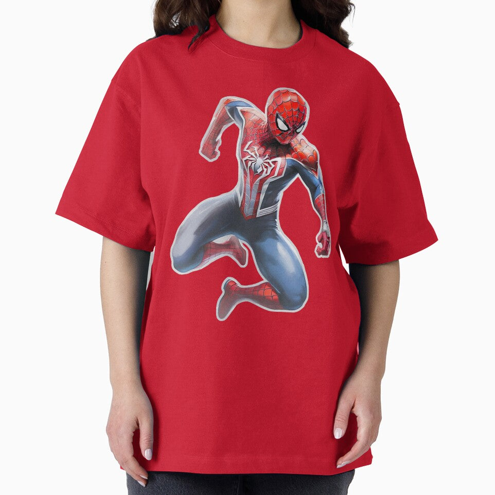 Spidey Jump Blue Background