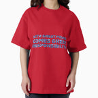 "With Great Power Comes Great Responsibilty" Inspirational Quote Blue Triangular Mosaic Design