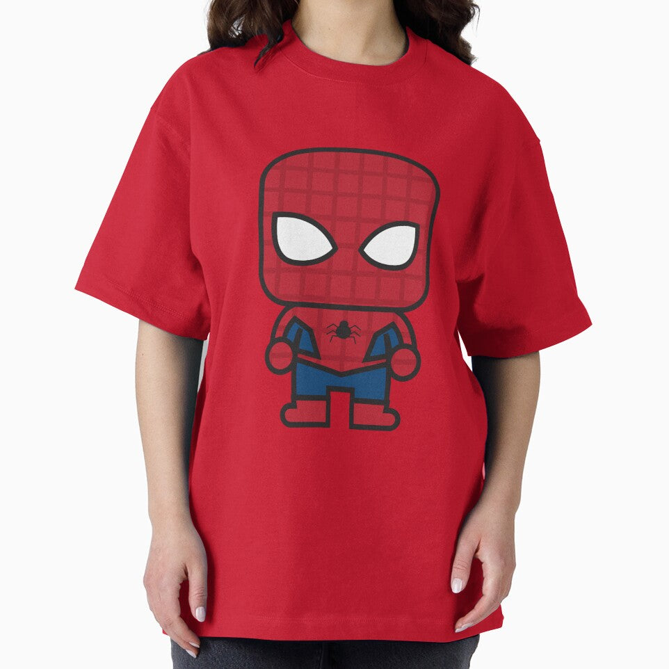 Cute Web Hero Chibi ¨C Kawaii Masked Superhero Cartoon | Minimal Comic Style Design