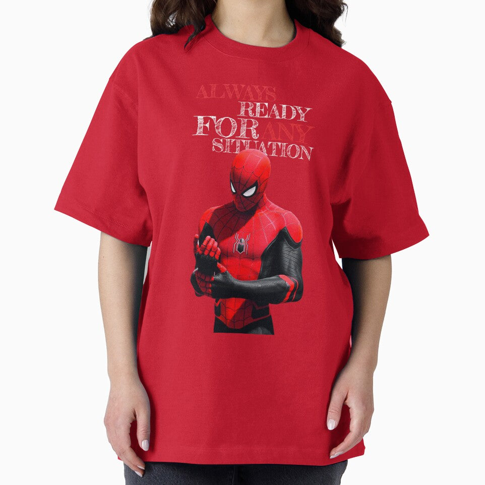 Always Ready For Any Situation Superhero Spider Action graphic Sticker