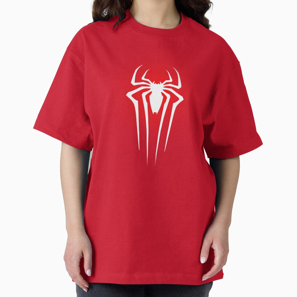 Spiderman glow spider on chest white and red