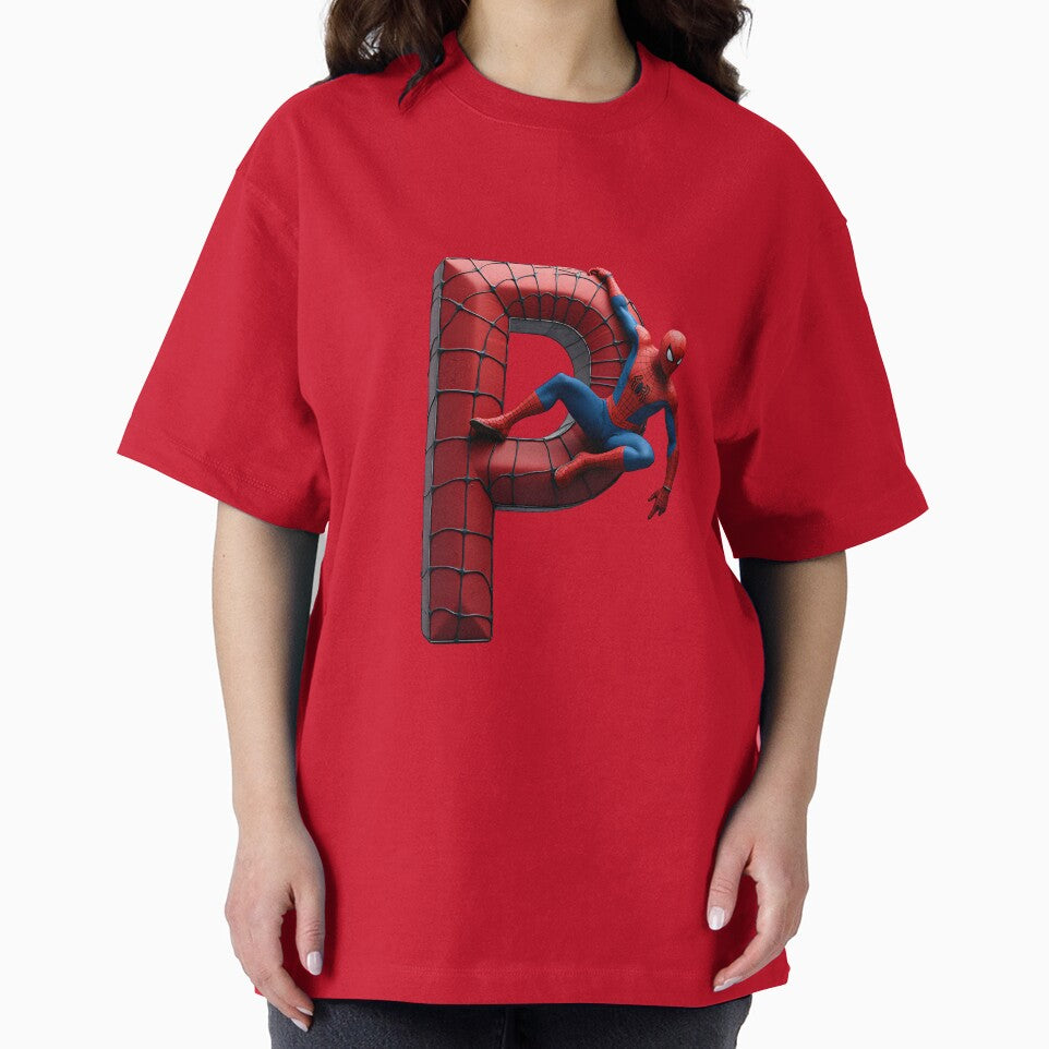 Spiderman Monogram Letter P