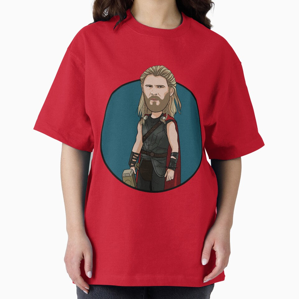 Thunder God Warrior Cartoon Character | Mythology Inspired Hero Fan Art | Thor