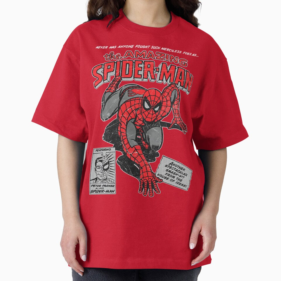 Amazing Web Hero Vintage Comic Style Action Superhero Retro Classic T Shirt