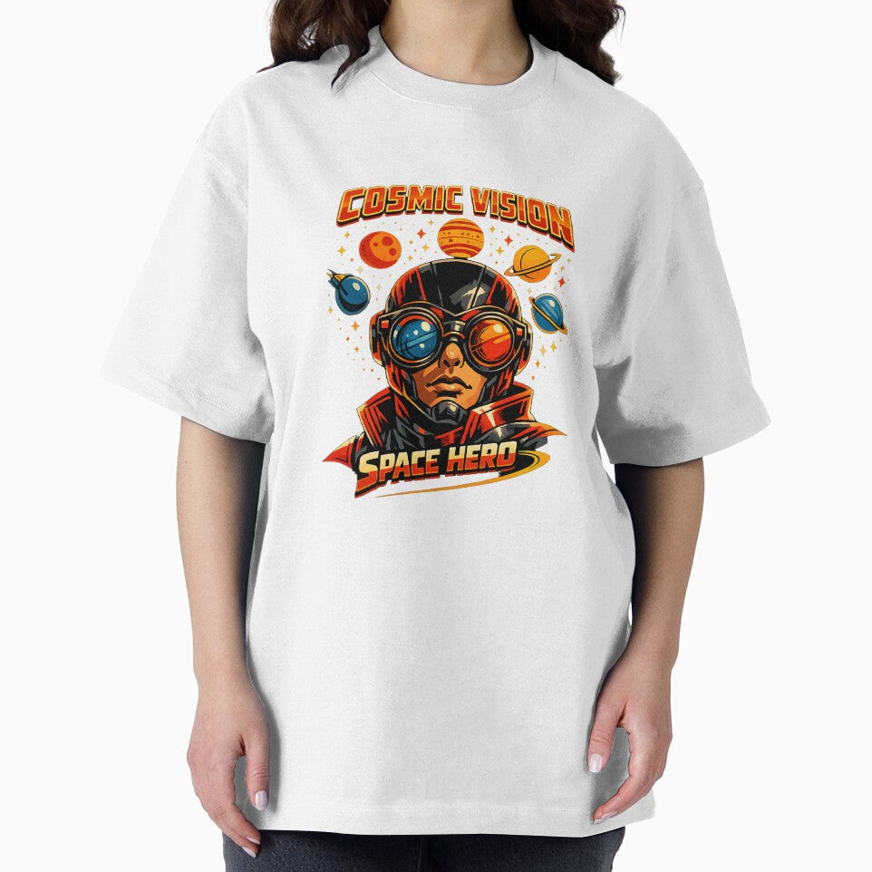 Cosmic Vision Space Hero Retro Comic Sci-Fi Vintage Art