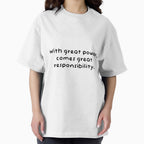 Minimalist Inspirational Quote Design ¨C ¡°With Great Power Comes Great Responsibility" Typography Print