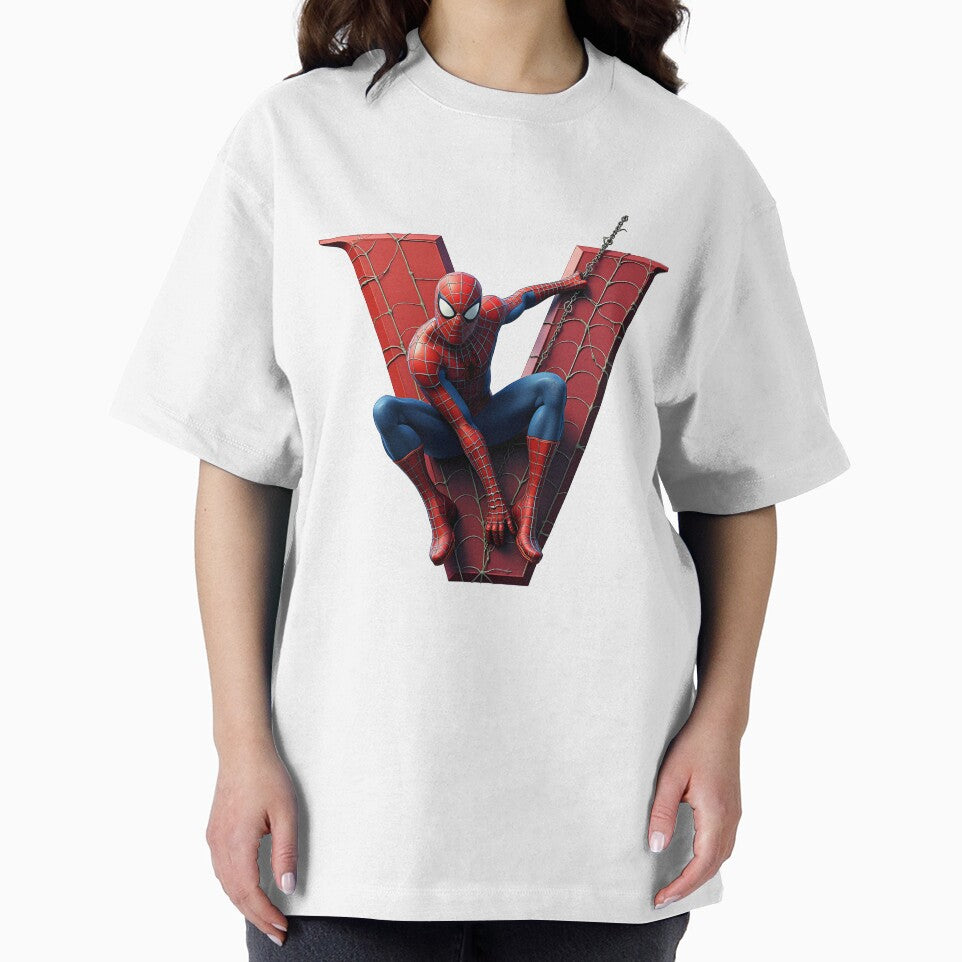 Spiderman Monogram Letter V