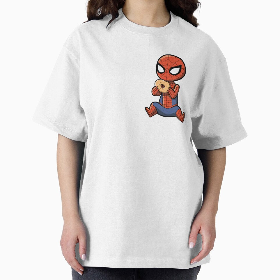 Baby Spider Bagel Break - Trendy Hilarious Comic Spider Art Eating Food Meme Cartoon Costume