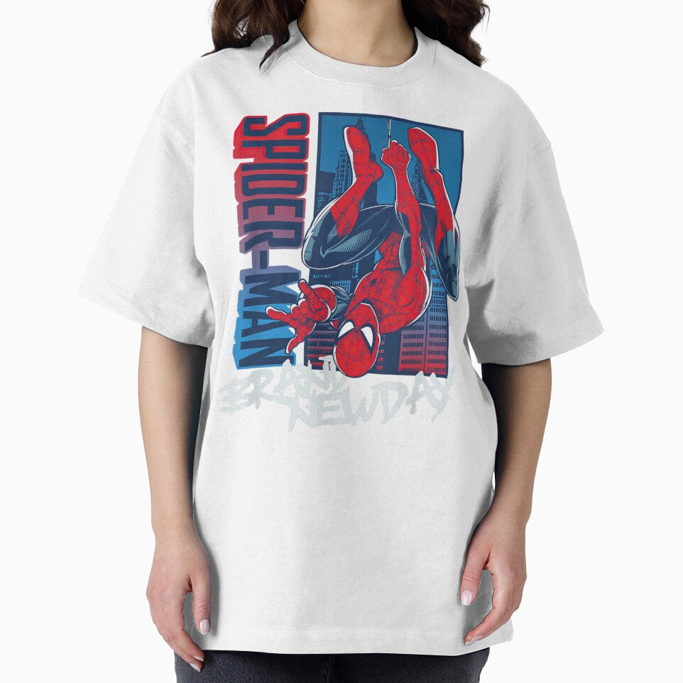 Vintage Hanging Superhero Comic Graphic Shirt